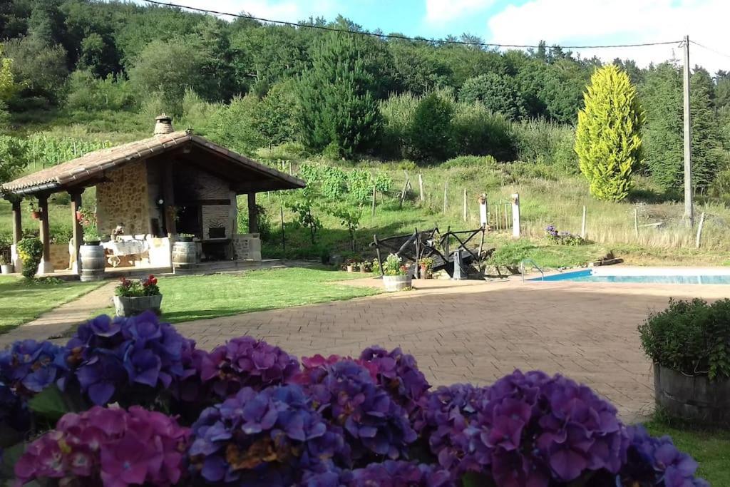Caserio Vasco Con Piscina Y Barbacoa Orozko Ngoại thất bức ảnh
