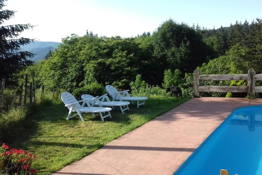 Caserio Vasco Con Piscina Y Barbacoa Orozko Ngoại thất bức ảnh